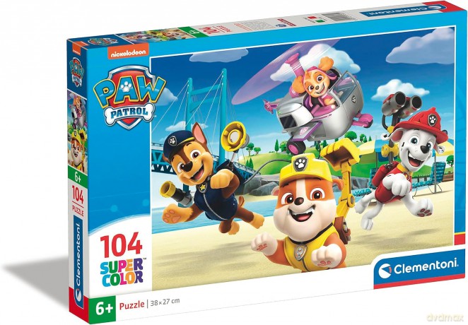 CLEMENTONI 104 el. Super Kolor Psi Patrol [PUZZLE]