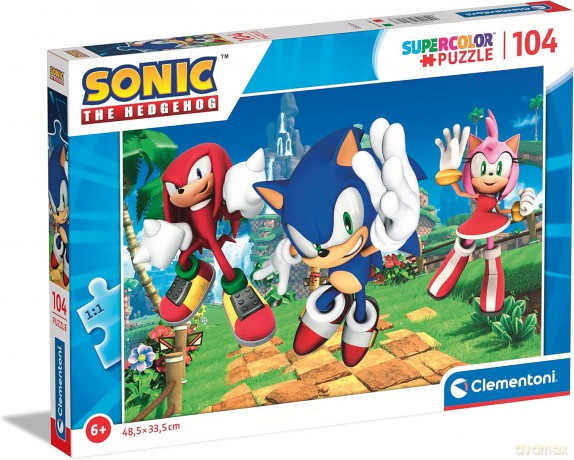 CLEMENTONI 104 el. Super Kolor Sonic [PUZZLE]