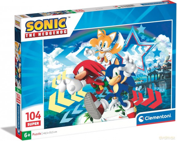 CLEMENTONI 104 el. Super Kolor Sonic [PUZZLE]
