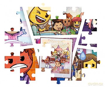 CLEMENTONI 180 el. Super Kolor Emojii Town [PUZZLE]