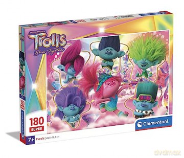 CLEMENTONI 180 el. Super Kolor Trolls 3 [PUZZLE]