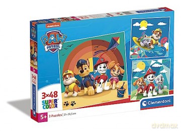 CLEMENTONI 3x48 el. Super Kolor Paw Patrol [PUZZLE]