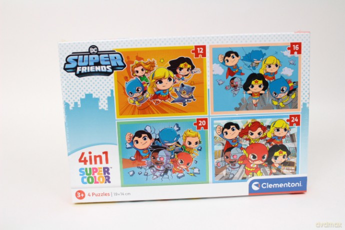 CLEMENTONI 4w1 Super Kolor DC Superfriends [PUZZLE]