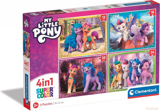 CLEMENTONI 4w1 Super Kolor My Little Pony [PUZZLE]