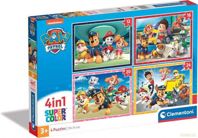 CLEMENTONI 4w1 Super Kolor Paw Patrol [PUZZLE]