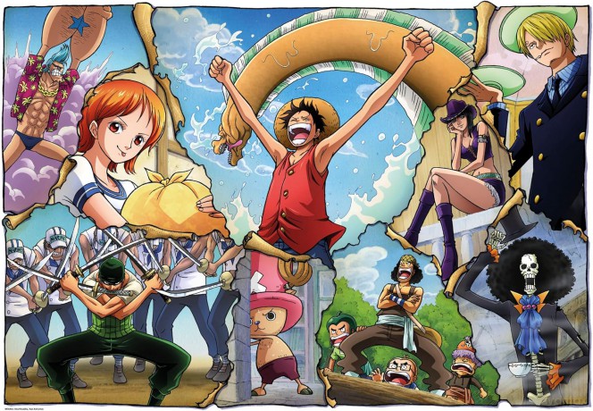 CLEMENTONI 500 el.Cubes Anime One Piece [PUZZLE]