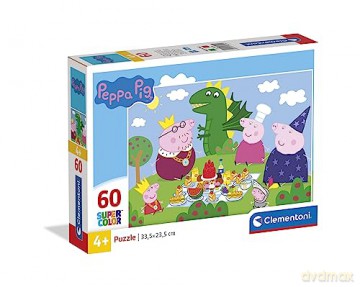 CLEMENTONI 60 el.Super Kolor Peppa Pig [PUZZLE]
