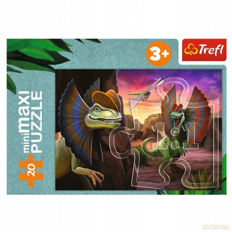 TREFL 20 el. miniMaxi Poznaj świat dinozaurów 1 [PUZZLE]