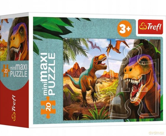 TREFL 20 el. miniMaxi Poznaj świat dinozaurów 3 [PUZZLE]
