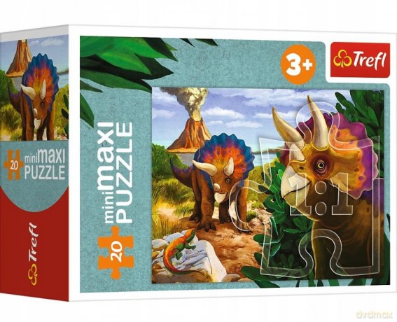 TREFL 20 el. miniMaxi Poznaj świat dinozaurów 4 [PUZZLE]