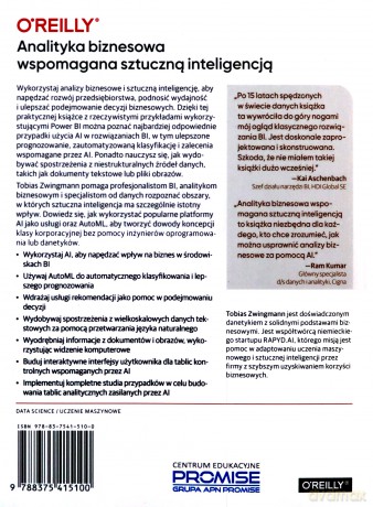 Analityka biznesowa wspomagana sztuczną inteligencją - Tobias Zwingman [KSIĄŻKA]