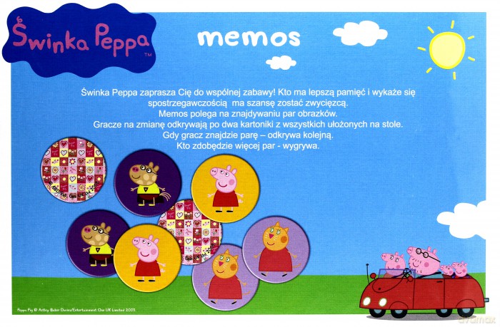 TREFL Memo Świnka Peppa (00616) [GRA]