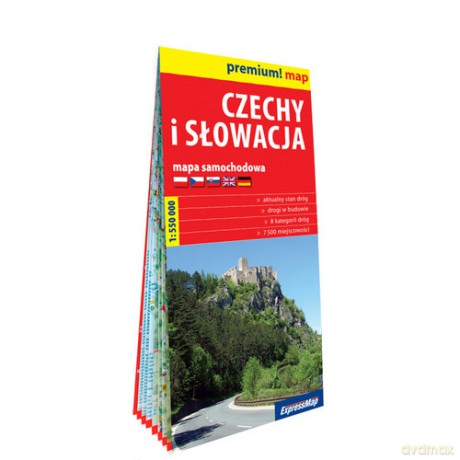 Czechy i Słowacja mapa samochodowa 1:550 000