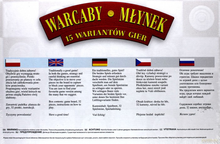 TREFL Warcaby Młynek 00076 [GRA PLANSZOWA]