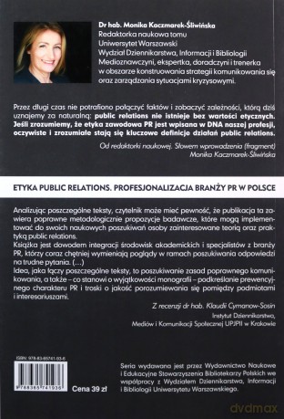 Etyka public relations [KSIĄŻKA]