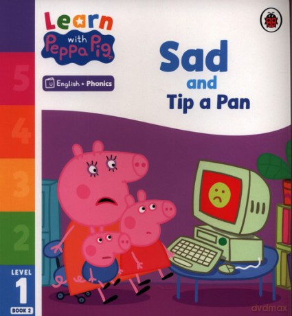 Learn with Peppa Phonics Level 1 Book 2 - Sad and Tip a Pan (Phonics Reader) [KSIĄŻKA]