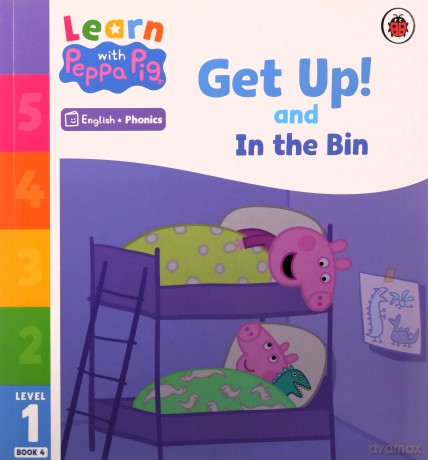 Learn with Peppa Phonics Level 1 Book 4 - Get Up! and In the Bin (Phonics Reader) [KSIĄŻKA]