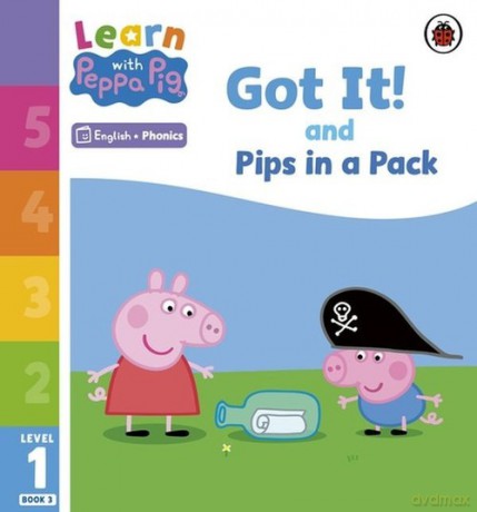 Learn with Peppa Pig Phonics Level 1 Book 3 Got It! And Pips in a Pack [KSIĄŻKA]