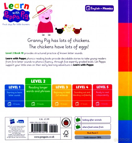 Learn with Peppa Pig Phonics Level 2 Book 10 Eggs! [KSIĄŻKA]