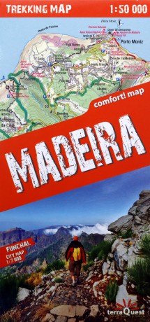 Madera (Madeira); laminowana mapa terkingowa 1:50 000