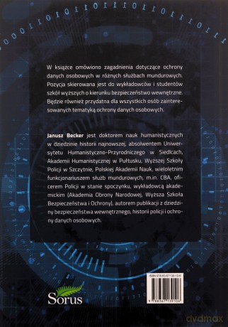 Ochrona danych osobowych w służbach mundurowych - Janusz Becker [KSIĄŻKA]