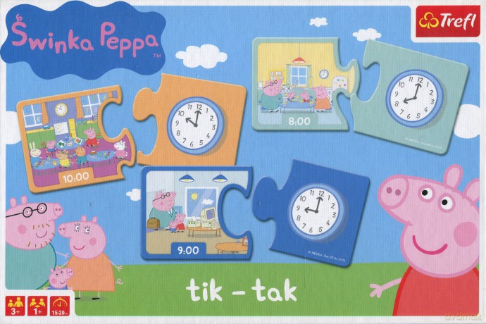TREFL Tik-Tak Świnka Peppa (00619) [GRA]