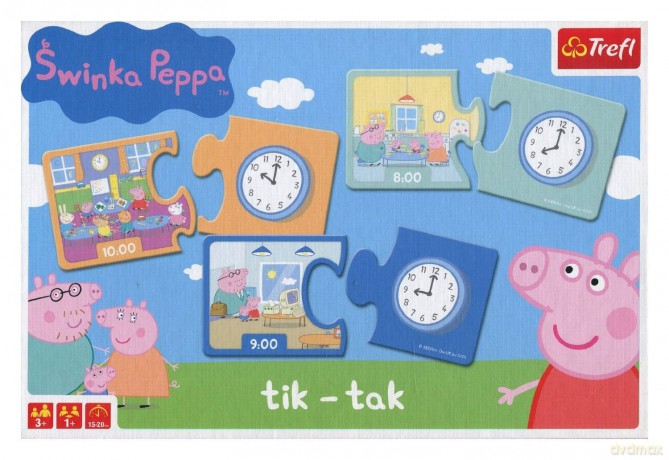 TREFL Tik-Tak Świnka Peppa (00619) [GRA]