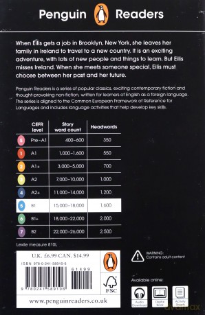 Penguin Readers Level 5: Brooklyn - Colm Tóibín [KSIĄŻKA]