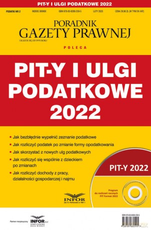 Pity i ulgi podatkowe 2022 [KSIĄŻKA]