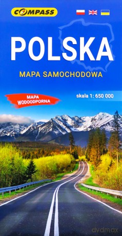 Polska Mapa samochodowa skala 1:650 000 [KSIĄŻKA]