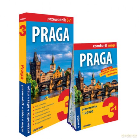 Praga 3w1 (przewodnik + atlas + mapa) - Katarzyna Byrtek [KSIĄŻKA]
