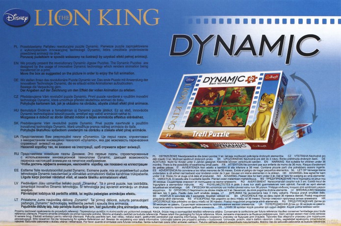 TREFL 50 DYNAMIC Król Lew (Disney) 35192 [PUZZLE]