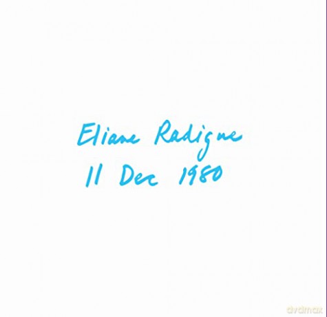 Eliane Radigue: 11 Dec 80 [CD]