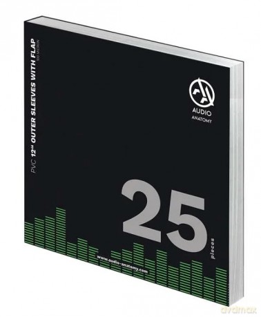 Audio Anatomy: 25X 12Inch Pvc With Flap Outer Sleeves (100 Micron)