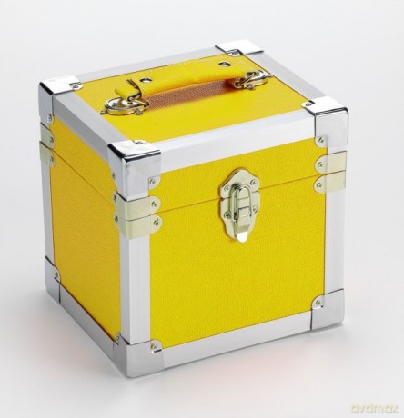 Yellow: 7 Inch 50 Record Storage Carry Case