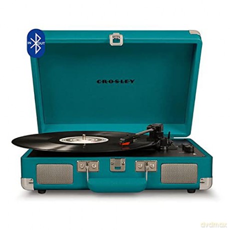 Crosley: Cruiser Deluxe Portable Turntable - (Teal) Now With Bluetooth Out