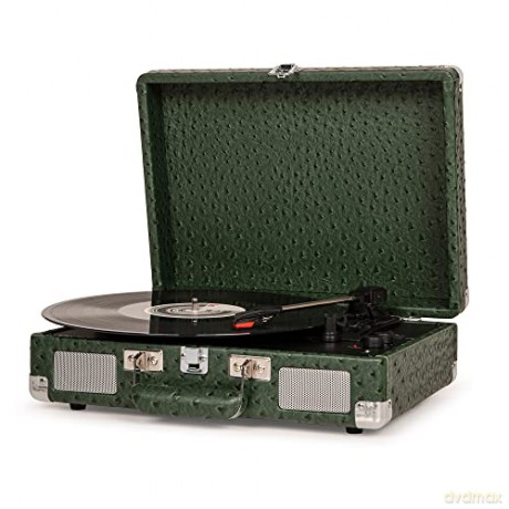 Crosley: Cruiser Deluxe Portable Turntable (Green Ostrich)- Now With Bluetooth Out