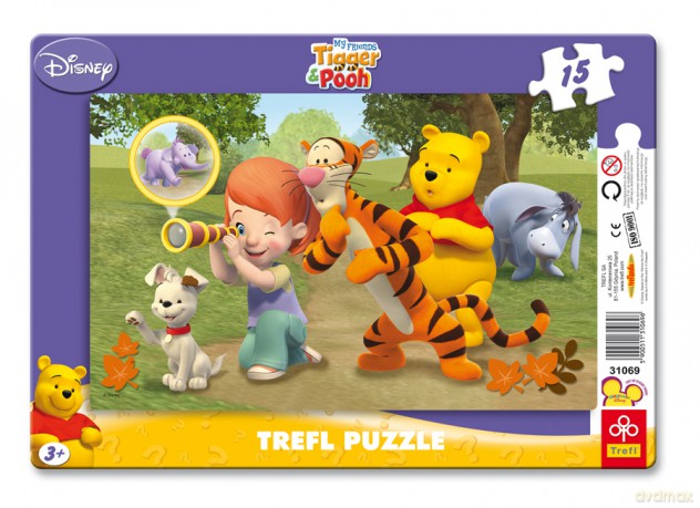 TREFL 15 RAMKOWE Moi Przyjaciele Tygrys i Kubuś - Luneta (Disney) 31069 [PUZZLE]