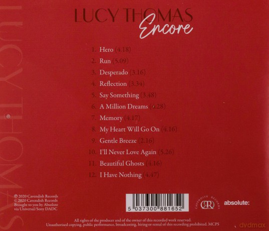 Lucy Thomas: Encore [CD]
