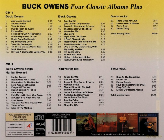 Buck Owens: Four Classic Albums Plus [2CD]
