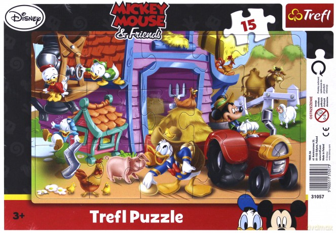 TREFL 15 el. Mickey's ToonTown - Gospodarstwo (Disney) 31057 [PUZZLE]