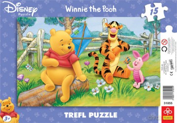 TREFL 15 Kubuś Puchatek - Zaplątany Tygrys (Disney) 31055 [PUZZLE]