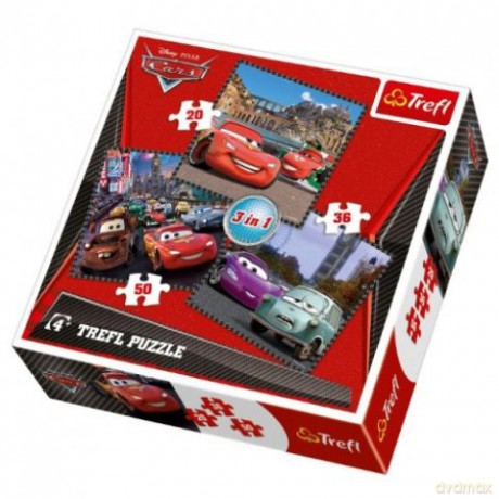 TREFL 20+36+50 el. MIX Auta 2 (Disney) 34105 el. [PUZZLE]