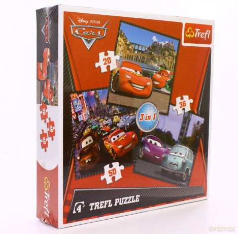 TREFL 20+36+50 el. MIX Auta 2 (Disney) 34105 el. [PUZZLE]