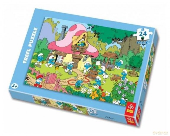 TREFL 24 MAXI Smerfy - Pracowite Smerfy 14119 [PUZZLE]