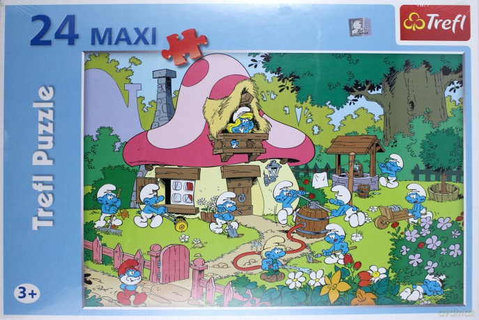 TREFL 24 MAXI Smerfy - Pracowite Smerfy 14119 [PUZZLE]