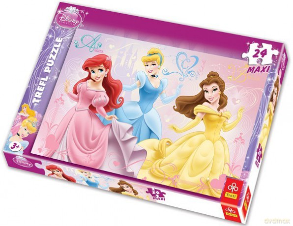 TREFL 24 Maxi Księżniczki - Radosne Księżniczki (Disney) 14125 el. [PUZZLE]