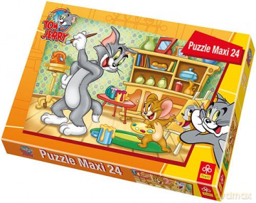 TREFL 24 MAXI Tom i Jerry - Portret Toma 14103 [PUZZLE]