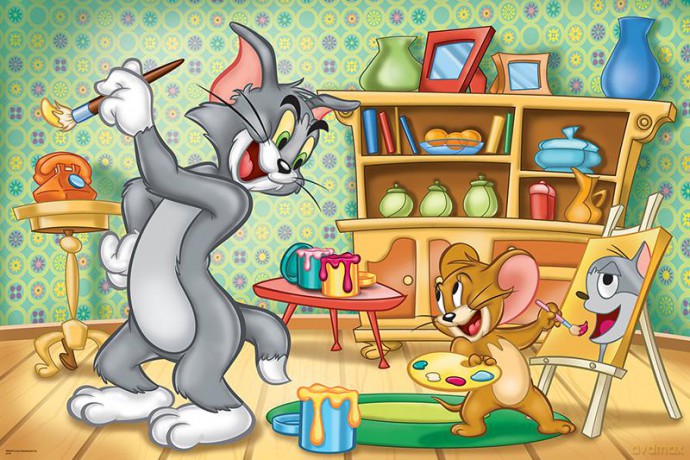 TREFL 24 MAXI Tom i Jerry - Portret Toma 14103 [PUZZLE]