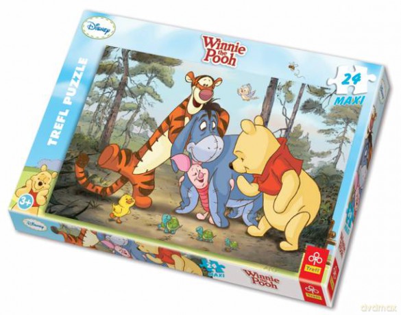 TREFL 24 Maxi Kubuś Puchatek - Wesoła Gromadka (Disney) 14124 [PUZZLE]